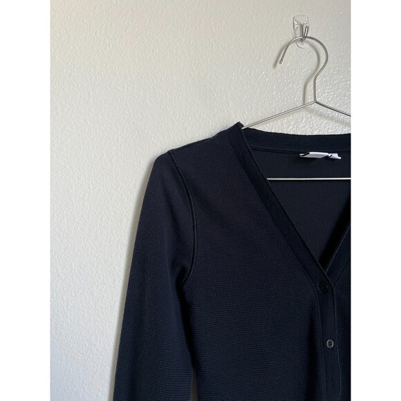 Tna Aritzia Wafflex Stopover Long Sleeve in Black Size SMALL - Picture 2 of 6